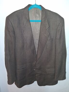 Givenchy Brown Glen Plaid Sport Coat
